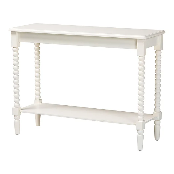 Baxton Studio Bayard Console Table with Bobbin Legs 14627