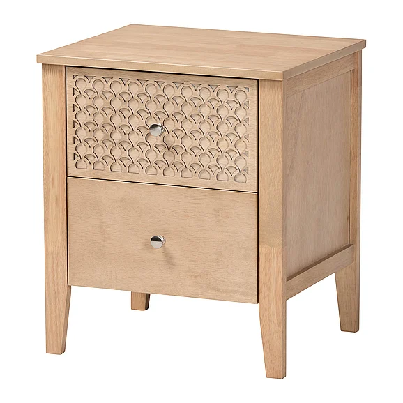 Baxton Studio Lara Nightstand in Oak Brown 14676