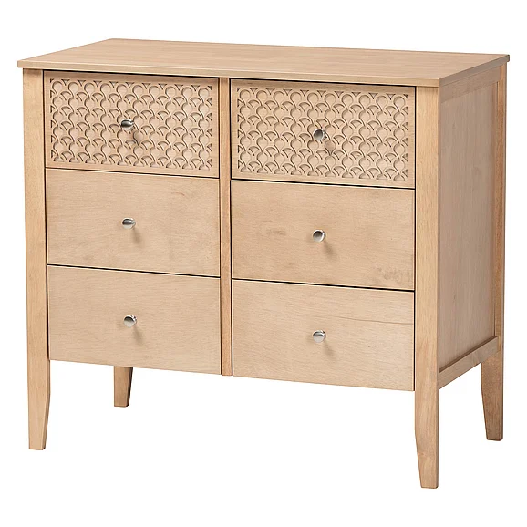 Baxton Studio Lara Dresser in Oak Brown 14678