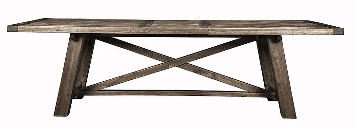 Alpine Furniture Newberry Extension Dining Table in Salvaged Grey 1468-22
