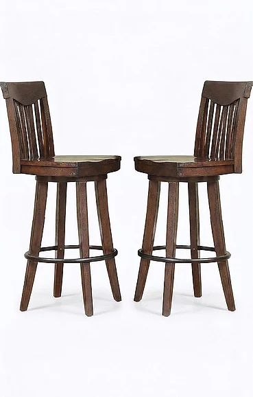 ECI Furniture Gettysburg 30" Barstool in Dark Distressed S1475-05-BS30 (Set of 2)