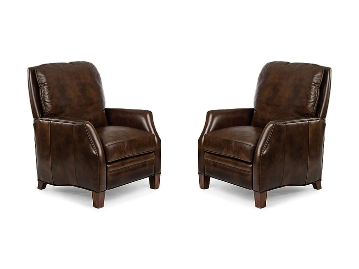 Maitland-Smith Monroe Recliner in Calvert Harness Leather RA745-CAL-HAR (Set of 2)