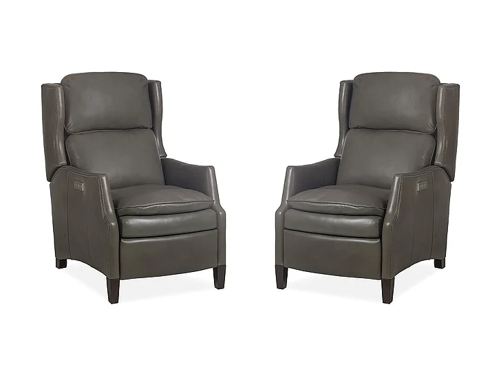Maitland-Smith Felex Power Recliner in Aris Stone RA7001PR-ARI-STO (Set of 2)