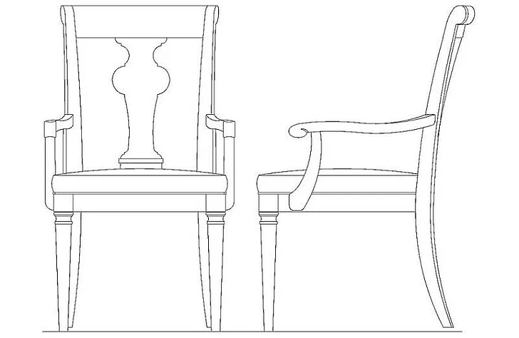Kincaid Celeste Sienna Arm Chair in Maple 586-637