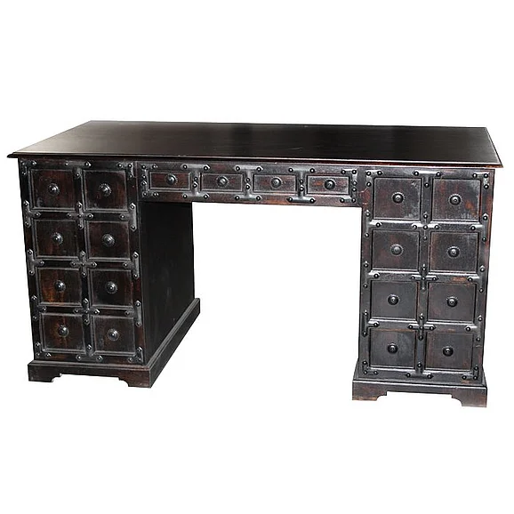 Meva Furniture Roma Writing Desk in Acacia