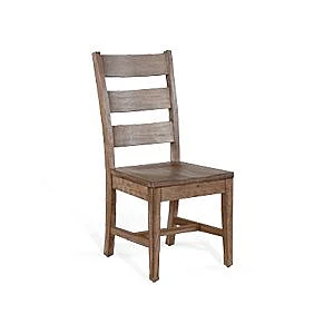 Sunny Designs Ladderback Chair with Stretchers (Set of 2) in Buckskin 1508BU-S