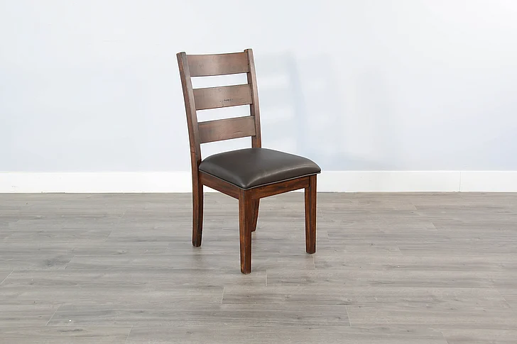 Sunny Designs Tuscany Ladderback Chair, NEW-Cushion Seat (Set of 2) in Vintage Mocha 1508VM-C2