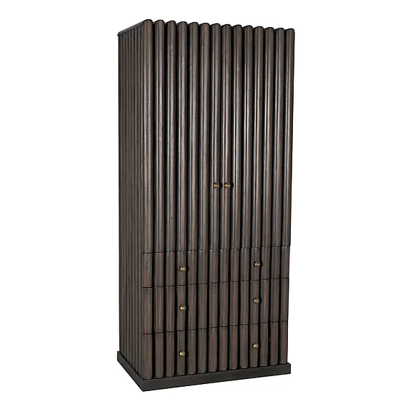 Noir Furniture Amunet Hutch in Pale Rubbed GHUT150PR