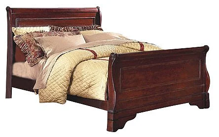 New Classic Versaille Cal King Sleigh Bed in Bordeaux