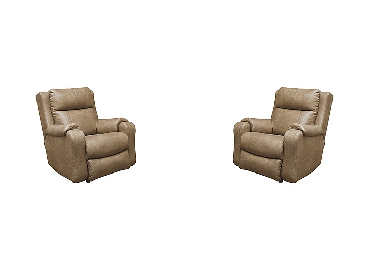 Southern Motion Contour Power Headrest Rocker Recliner in Cocoa 5381P 167-16 (Set of 2)