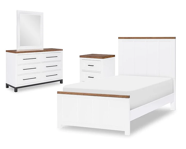 Legacy Classic Kids Dutton 4pc Panel Bedroom Set in White