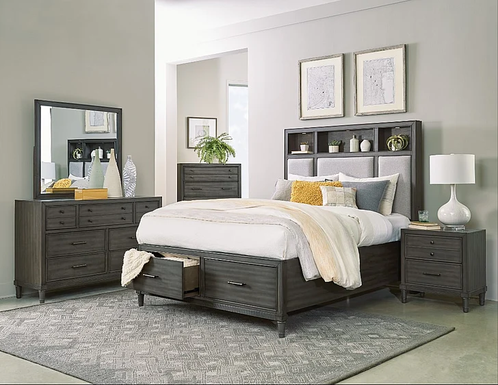 Homelegance Wittenberry 2pc Platform Bedroom Set in Gray