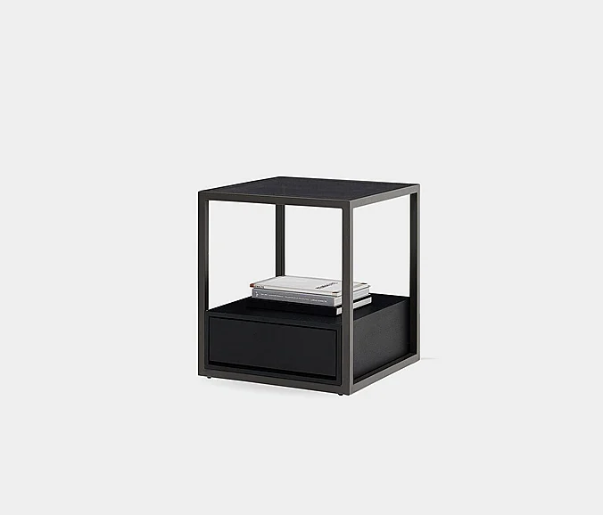 Enza Home Berta Elliptical Side Table in Taupe 1591021