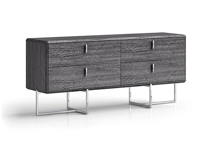 Whiteline Modern Living Chloe Dresser in Gray DR1888-GRY