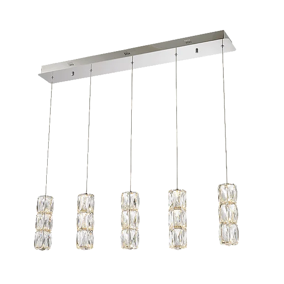 Elegant Polaris Led Light Chrome Pendant Clear Elegant Cut Crystal 3500D5C