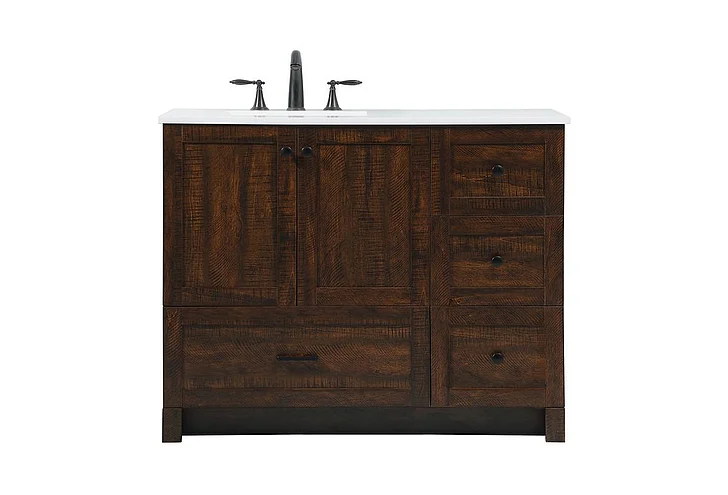 Elegant 42 In. Single Bathroom Vanity in Expresso VF2842EX