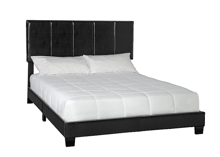 Emma Mason Signature Regency Grace Upholstered Twin Bed in a Box in Black