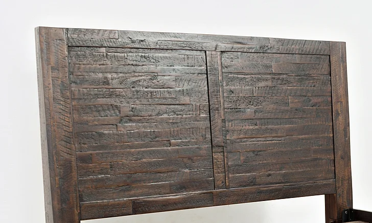 Jofran Jackson Lodge Twin Panel Headboard in Distressed Dark Brown 1605-65