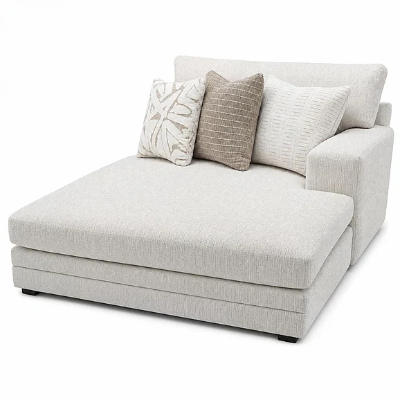 Corinthian Furniture Clapton RAF Chaise in Chantel-Rawsilk 1605RF