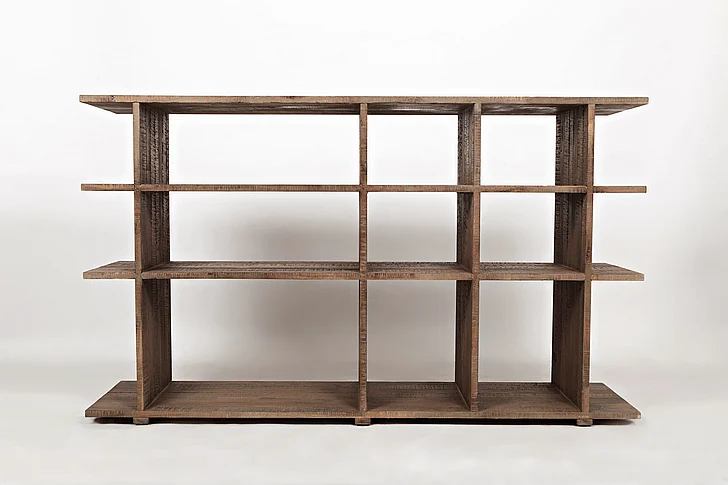 Jofran Conundrum Bookcase in Wire Brush Grey Wash 1609-4