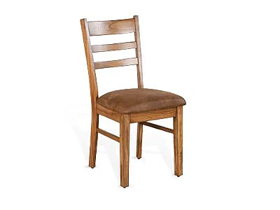 Sunny Designs Sedona Ladderback Chair Cushion Seat in Rustic Oak 1616RO2-CT (Set of 2)