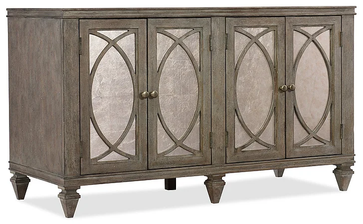 Hooker Furniture Rustic Glam Credenza in Light Wood 1641-10464-LTWD CLOSEOUT