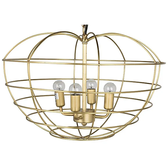 Noir Furniture Mo Pendant in Metal with Brass LAMP702MB CLOSEOUT