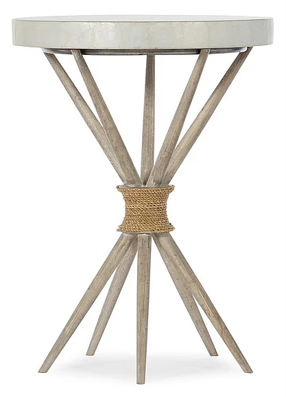 Hooker Furniture Amani Accent Table in White 1672-50003-00