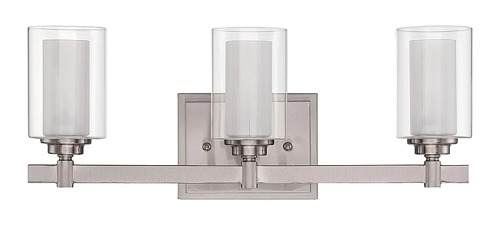 Craftmade Celeste 3 Light Vanity in Brushed Polished Nickel 16720BNK3 CLOSEOUT