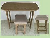 Linon Furniture Durrant 3Pc Counter Set 030415NAT3PC