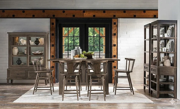 Legacy Classic Trisha Yearwood 7pc Counter Height Dining Room Set in Cocoa