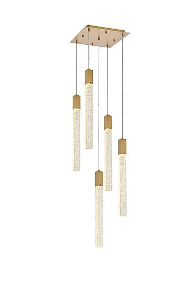 Elegant Weston 5 Lights Pendant in Satin Gold 2066D16SG