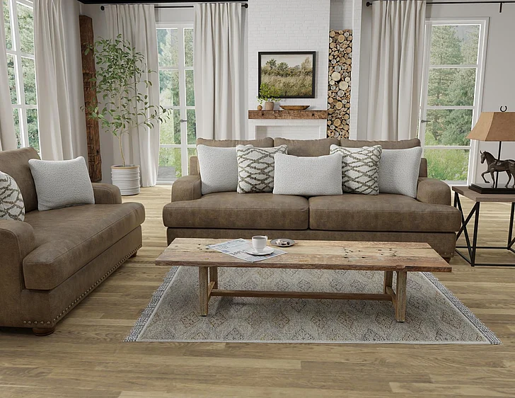 Corinthian 1700 Dutton 2pc Living Room Set in Spieth Antler