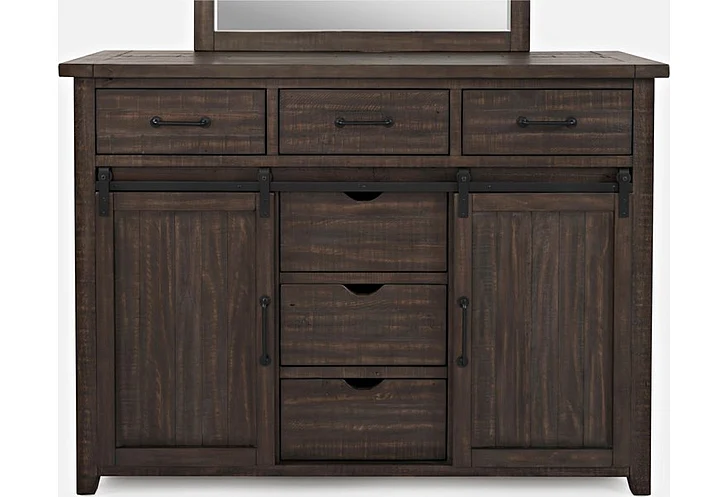 Jofran Madison County Door Dresser in Barnwood 1700B-10