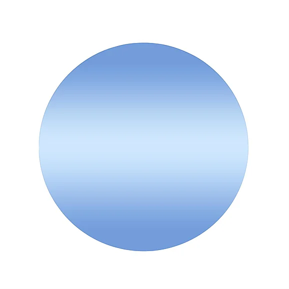 UMA Blue Wood Round Tinted Room Wall Mirror, 32" x 1" x 32" | 17027 CLOSEOUT