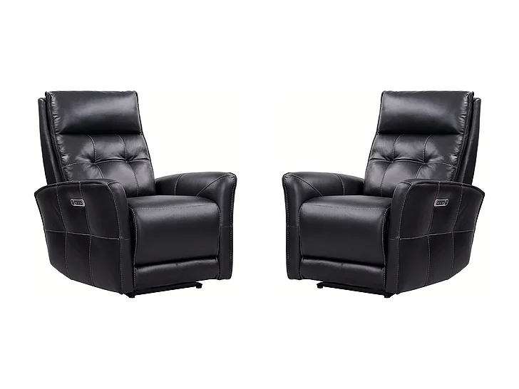 Parker House Gershwin Power Zero Gravity Recliner in Black MGER#812PHZ-P25-VBK (Set of 2)