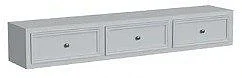My Home Furnishings Neopolitan 3 Drawers Storage Box in Frost Gray 1704-742