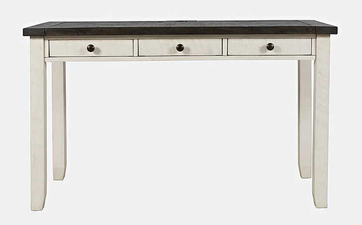 Jofran Madison County Power Desk in Vintage White 1706-5020