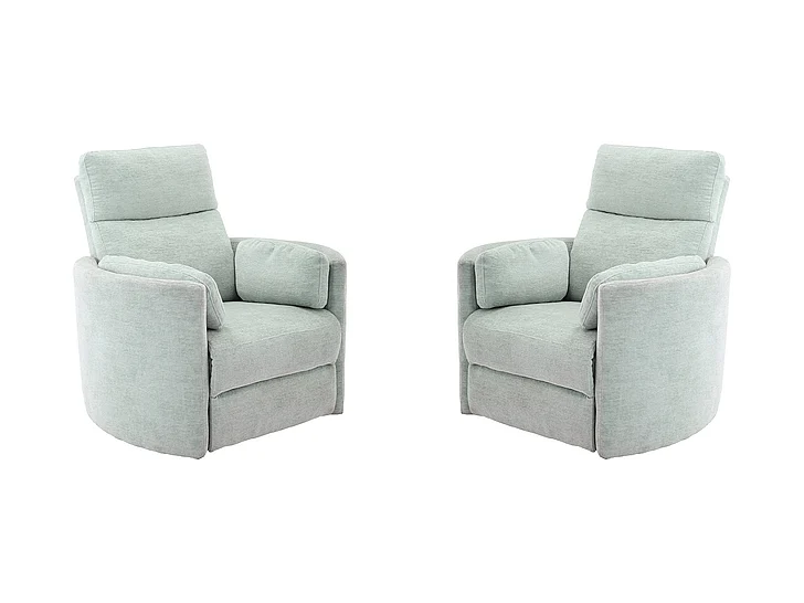 Parker House Radius Power Swivel Glider Recliner in Blue MRAD#812GSP-WIN (Set of 2)