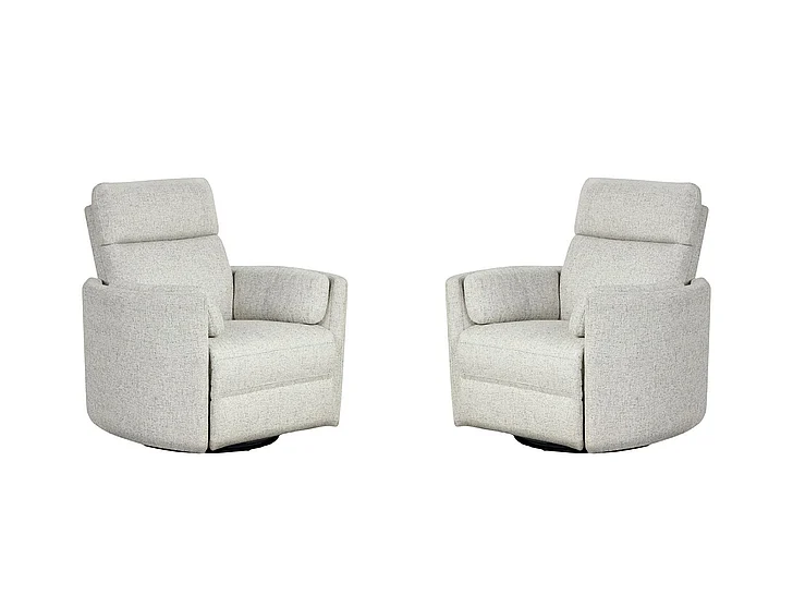 Parker House Radius Power Swivel Glider Recliner in White MRAD#812GSP-NBQ (Set of 2)