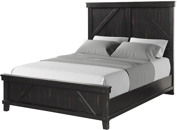 Emma Mason Signature Novaliches Queen Panel Bed in Black