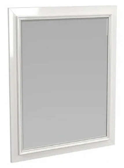 My Home Furnishings Bailey Beveled Vertical Mirror in Snow White 1708-201