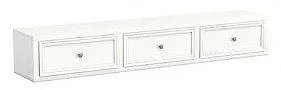 My Home Furnishings Bailey 3 Three Drawer Storage Box in Snow White 1708-742