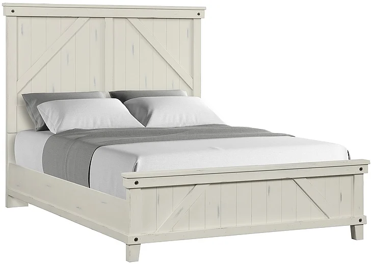 Emma Mason Signature Novaliches King Panel Bed in White