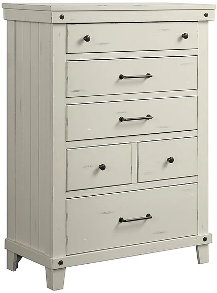 Emma Mason Signature Novaliches 5 Drawer Chest in White
