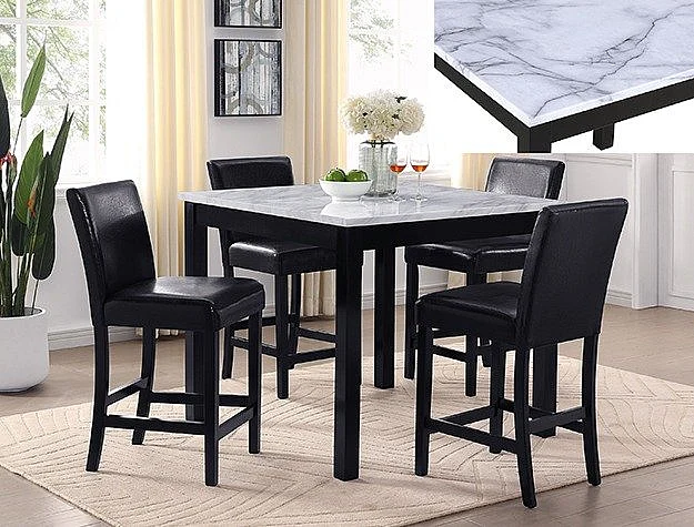 Crown Mark Lennon 5-Pk Cntr Ht Table Set 1715SET-PU