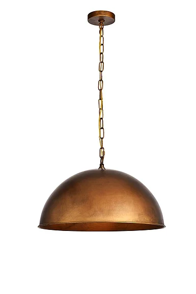 Elegant Merce Collection Pendant D20 H12.75 LT:1 Manual Brass Finish LD6013D20BR