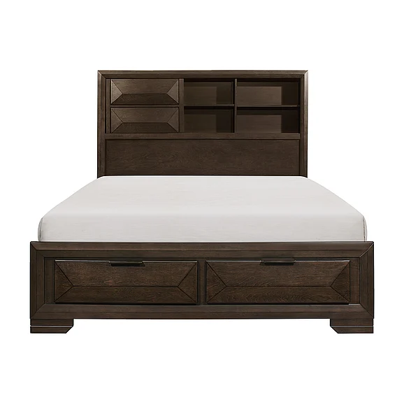 Homelegance Chesky California King Platform Bed with Footboard Storage 1753K-1CK*
