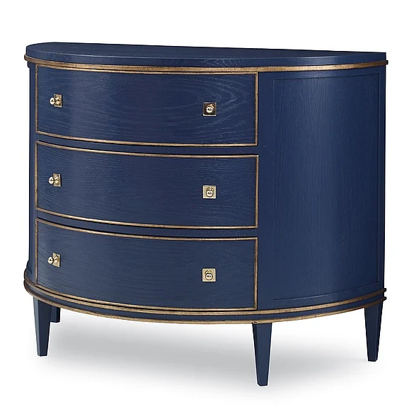 Ambella Home Orion Demilune Chest in Cadet Blue 17581-830-021
