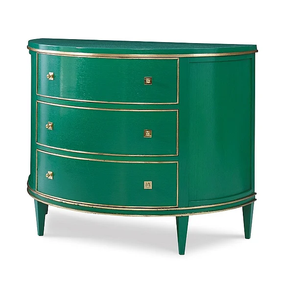 Ambella Home Orion Demilune Chest in Emerald 17581-830-029